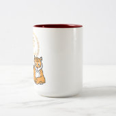 月中国のの新年タイガー〔占星術の〕十二宮図幸運 ツートーンマグカップ (中央)