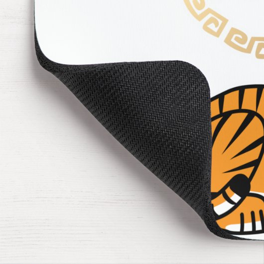 月中国のの新年タイガー〔占星術の〕十二宮図幸運 マウスパッド (コーナー)