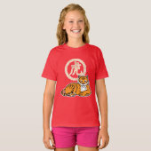 月中国のの新年タイガー〔占星術の〕十二宮図幸運 Tシャツ (正面フル)