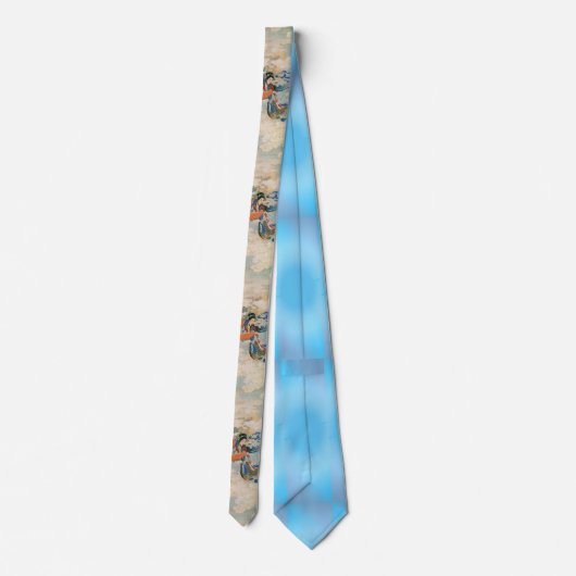 月中国の女神タイ ネクタイ (裏面)