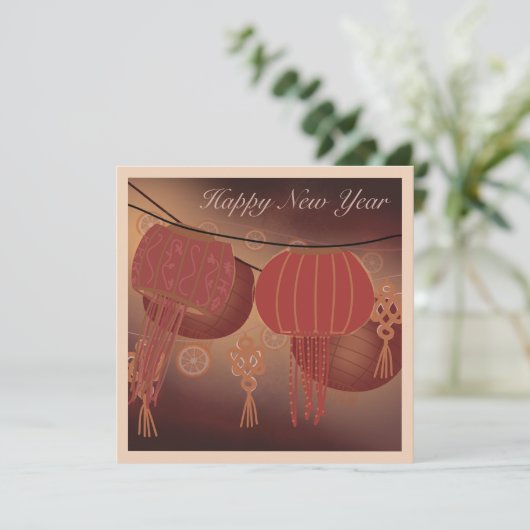 月中国の正月ラッキー シーズンカード (スタンド正面)