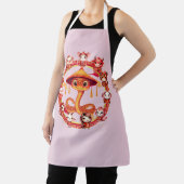 月中国の正月蛇デザイン1 エプロン (インサイチュ)