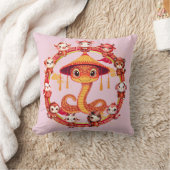 月中国の正月蛇デザイン1 クッション (ブランケット)