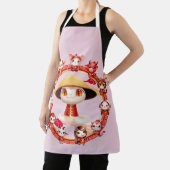 月中国の正月蛇デザイン3 エプロン (インサイチュ)