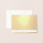 月中国の金ゴールドオックス2021年新年ラグジュアリーGNC2b 箔カード (裏面封筒付き)