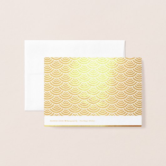 月中国の金ゴールドオックス2021年新年ラグジュアリーGNC2b 箔カード (裏面封筒付き)