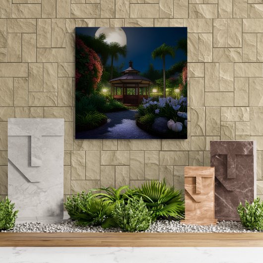 月亭の夜 キャンバスプリント