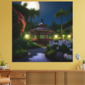 月亭の夜 キャンバスプリント (インサイチュ (リビング))