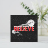 月信じ付きクリスマス・メッセージ カード (スタンド正面)