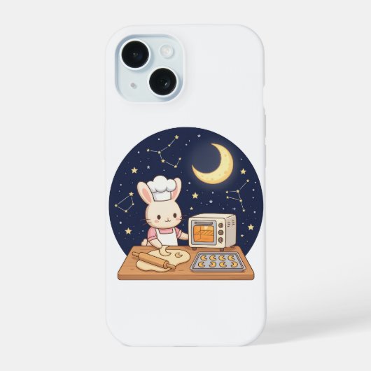 月光うさぎのベーカリー iPhone 15ケース (裏面)