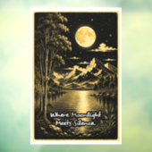 月光が沈黙と出会う静かな夜景 ウィンドウサイン (シート3)