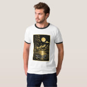 月光が沈黙と出会う静かな夜景 Tシャツ (正面フル)