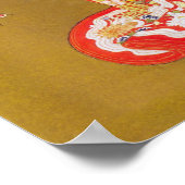 月光とさくらんぼの花 ポスター (角)