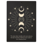 月光と星空の夜のフェーズ クリップボード (裏面)