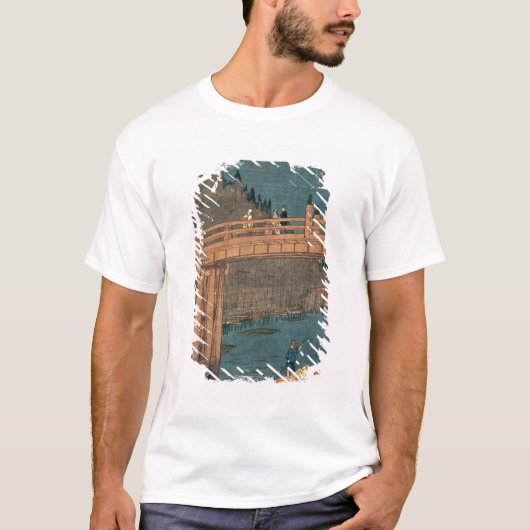 月光による京都橋 Tシャツ (正面)