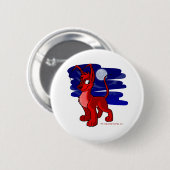 月光による誇りを持ったで赤いGelert 缶バッジ (正面&裏面)