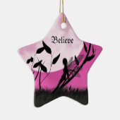 月光に妖精のオーナメントを信じて下さい セラミックオーナメント (右)