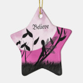 月光に妖精のオーナメントを信じて下さい セラミックオーナメント (左)