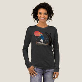 月光に照らされたサイチョウ Tシャツ