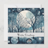 月光に照らされた北欧の森、カスタマイズ可能 (正面)