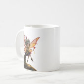 月光に照らされた時計仕掛けの光の守り手。 コーヒーマグカップ (正面左)