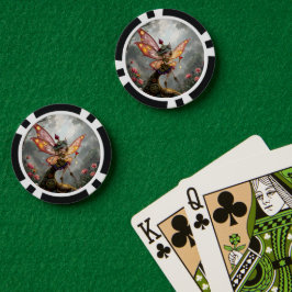 月光に照らされた時計仕掛けの光の守り手。 ポーカーチップ