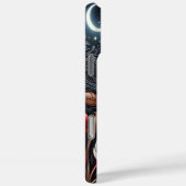 月光に照らされた桜の花のデザイン Case-Mate iPhoneケース (裏面 / 右)