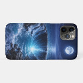 月光に照らされた海洋深淵 - 神秘的な幻想の海景 Case-Mate iPhoneケース (裏面(横))