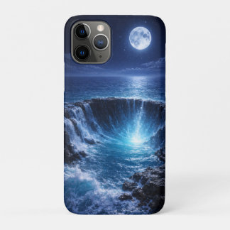 月光に照らされた海洋深淵 - 神秘的な幻想の海景 iPhone 11 PROケース