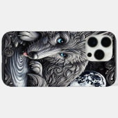 月光に照らされた白狼の不思議 Case-Mate iPhoneケース (裏面 (横))