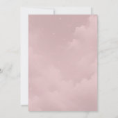 月光に照らされた野生の花がささやく節目の記念日 招待状 (裏面)