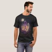 月光に輝く魔法のクリスタル Tシャツ (正面フル)