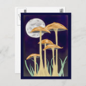 月光のきのこ ポストカード (正面/裏面)