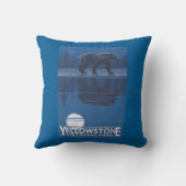 月光のくま-イエローストーン国立公園 クッション (裏面)