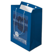 月光のくま-イエローストーン国立公園 ミディアムペーパーバッグ (裏面アングル)