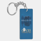 月光のくま-グレーシャー国立公園、MT キーホルダー (正面左)