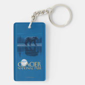 月光のくま-グレーシャー国立公園、MT キーホルダー (裏面)