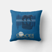 月光のくま-グレーシャー国立公園、MT クッション (裏面)