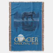 月光のくま-グレーシャー国立公園、MT スローブランケット (正面縦)