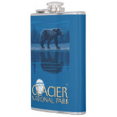 月光のくま-グレーシャー国立公園、MT フラスク (左)