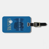 月光のくま-グレーシャー国立公園、MT ラゲッジタグ (正面横)