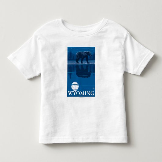 月光のくま-ワイオミング トドラーTシャツ (正面)