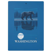 月光のくま-ワシントン州 クリップボード (裏面)