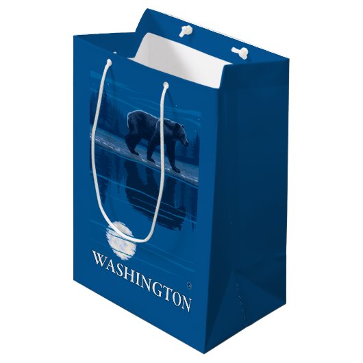 月光のくま-ワシントン州 ミディアムペーパーバッグ (正面アングル)