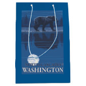 月光のくま-北の滝、ワシントン州 ミディアムペーパーバッグ (正面)