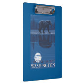 月光のくま-山アダムス、ワシントン州 クリップボード (右)