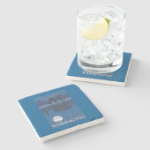 月光のくま-山アダムス、ワシントン州 ストーンコースター (横)