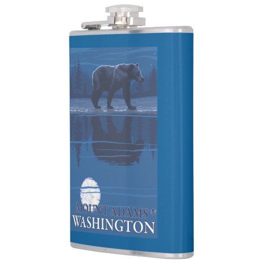 月光のくま-山アダムス、ワシントン州 フラスク (左)