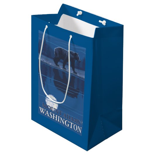 月光のくま-山アダムス、ワシントン州 ミディアムペーパーバッグ (正面アングル)