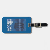 月光のくま-日曜日の川、オレゴン ラゲッジタグ (正面横)